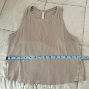 Athleta ribbed cropped tank top